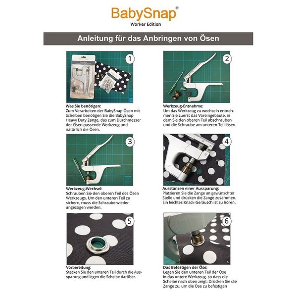 BabySnap Heavy Duty Werkzeug für 12 mm Ösen